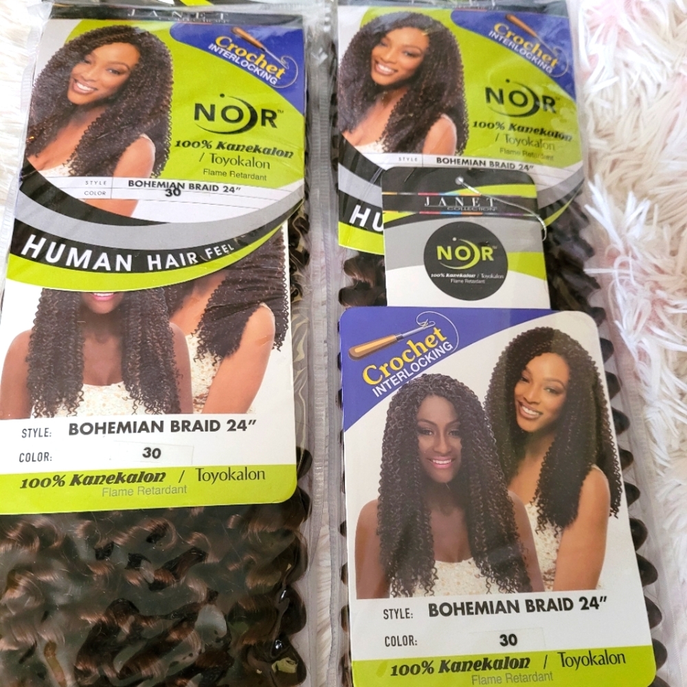 Janet Collection Bohemian Braid Crochet Hair
